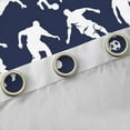 thumbnail image 4 of Castle Fairy Adults Female Men Soccer Print Black Out Curtains,Sport Football Theme Curtains Pack of 2 (42x63 Each),Ball Gamer Bedroom Curtains,Ultra Soft Home Decor, 4 of 6