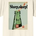 thumbnail image 2 of 7UP Slurp Slurp! Adult Natural Crew Neck Short Sleeve T-shirt-Medium, 2 of 5
