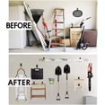 thumbnail image 5 of 2 Pieces Storage Hook, Double Garage Hooks Wall Mounted Bike Hook, Steel Garage Storage Utility Hooks with Non-Slip Coating, for Power Tools, Bikes, Ladders, 5 of 5