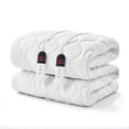 thumbnail image 3 of Dhole Electric Heated Mattress Pad Queen - 78"x80" ,Deep Pocket, 6 Heat Settings, Auto Shut Off 10 Hrs with Dual Controller, ETL Certified, Machine Washable, White, 3 of 8