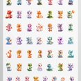thumbnail image 4 of 35pcs-50pcs Colorful Dragon Stickers Fantasy Cute Animal Stickers for Suitcase Fridge Phone, 4 of 9