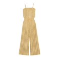 thumbnail image 4 of Iyufng Striped Summer Outfits for Women 2 Piece Spaghetti Straps Top Wide Leg Pants Suit, 4 of 7
