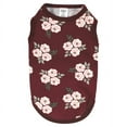 thumbnail image 5 of Luvable Friends Dog Pet Dog and Cats Cotton T-Shirts 2pk, Burgundy Floral Houndstooth, X-Small, 5 of 6