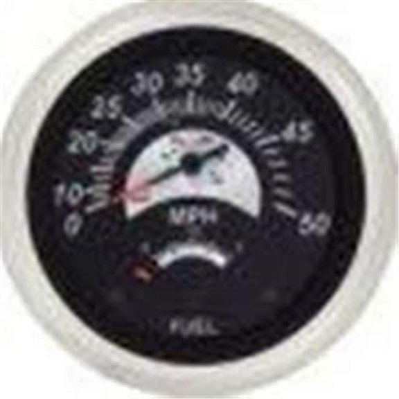Sierra International 69073FP 3 in. Sterling Speedometer & Fuel Multi-Gauge - Black