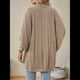 thumbnail image 4 of Suéter Cárdigan Extragrande de Punto Suave para Mujer con Bolsillos Caqui XXL, 4 of 10