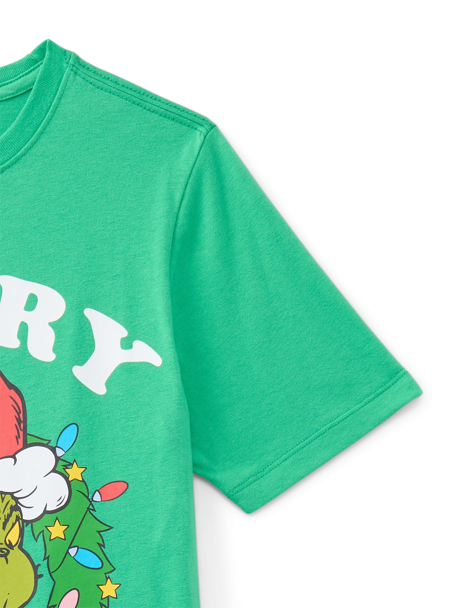The Grinch, Boys' & Big Boys' Graphic Christmas Tee, Merry Grinchmas, Sizes 4-18