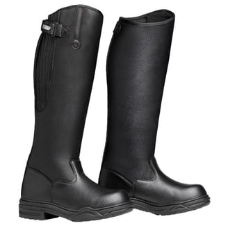 knee length dresses for ladies Saxon Kids Syntovia Zip Paddock Boots - Black main image 0
