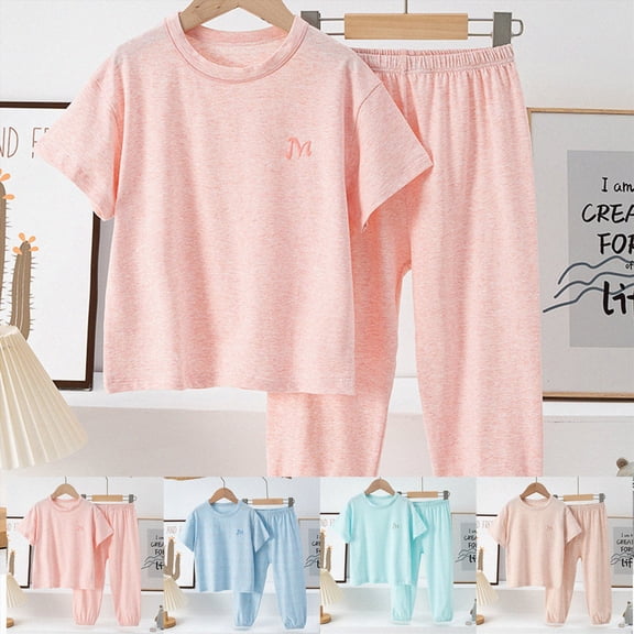Big Girls Cute Pajama Sets Long Sleeve Lovely Sleepwear Pjs Multiple Cartoon Jammies,floral 6-12 Months 12-24 Months 2t 3t 4t 5t 6t 7t 8t 9t Children(Khaki,3-4 Years)