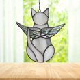 thumbnail image 1 of Decoración De Gatos Adornos para gatos, regalos para amantes de los gatos, adornos para ventana de Patio, coche, gris claro, 1 of 5