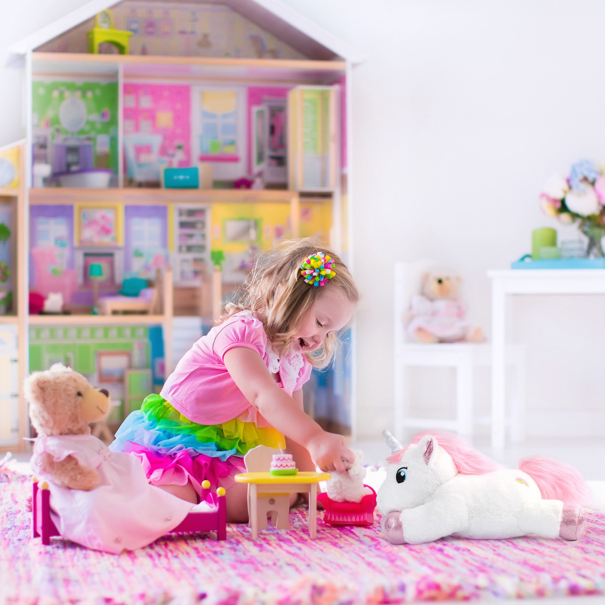 LotFancy 2 Pcs 12" Unicorn Stuffed Animal Plush Toys Gifts for Kids, Girls, Purple and White - image 2 of 9