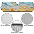 thumbnail image 6 of HUIAOCNG Beach Windshield Sun Shade for 2018-2025 Jeep Wrangler JL JLU & 2020-2025 Jeep Gladiator 310T Polyester Covered Foldable Front Sunshade, Blocks UV Rays and Heat, Outdoor Camping, 6 of 6