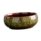 thumbnail image 4 of Maceta de cerámica con forma de flor de loto, portátil, versátil, única, esmaltada, no porosa. El horno cambió de verde, 4 of 8