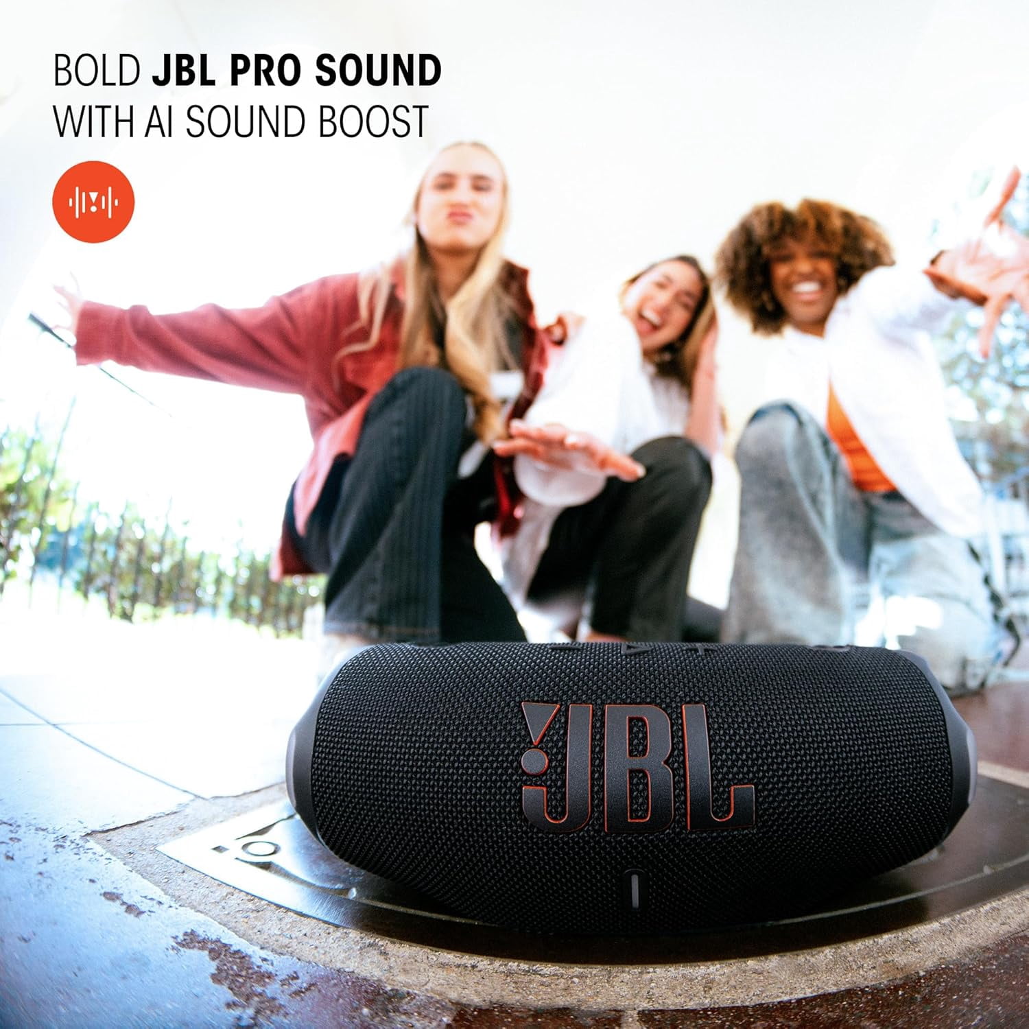 Restored JBL JBLCHARGE6REDAM-Z Charge 6 Portable Waterproof Speaker with Built-in Powerbank, Red (Refurbished)