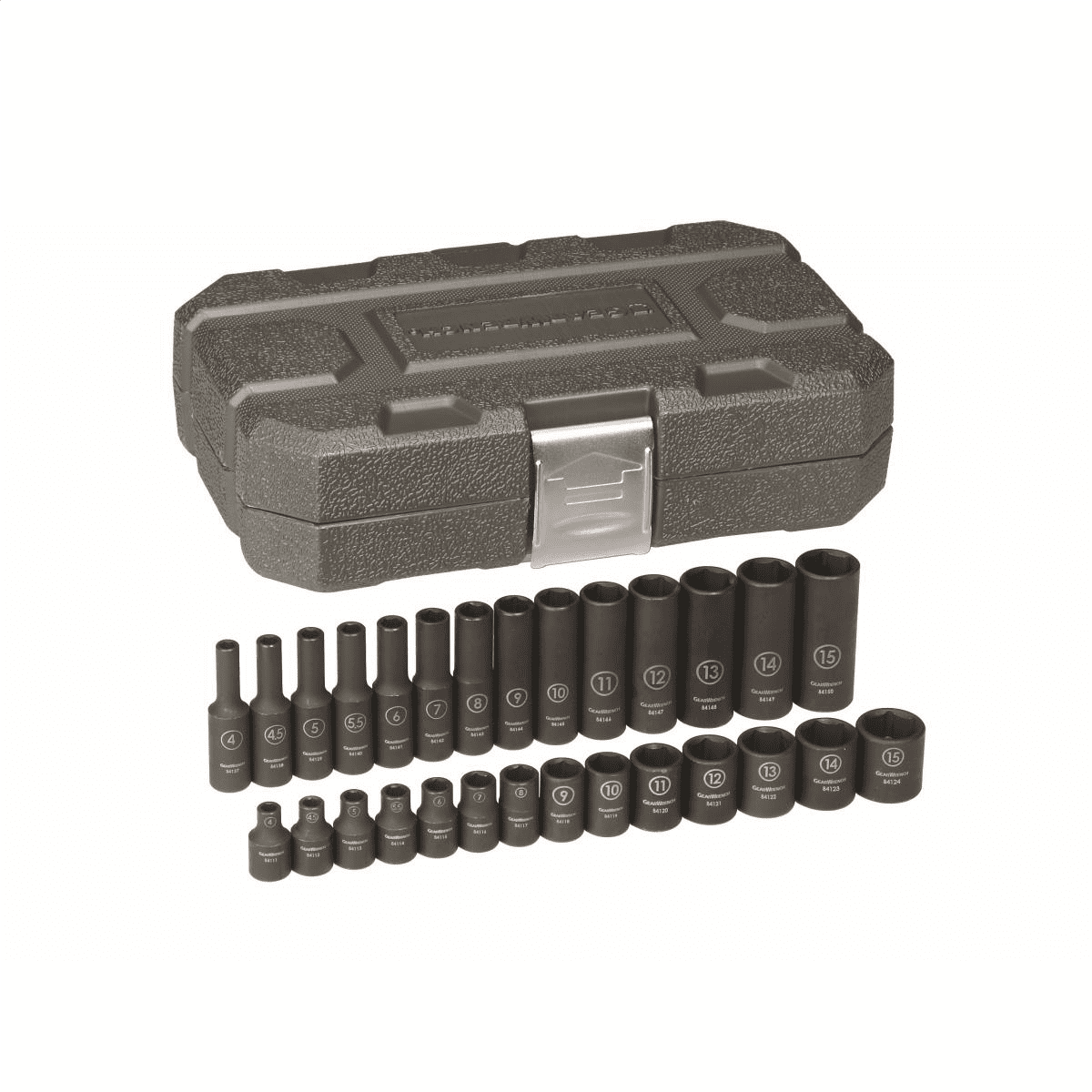 GearWrench 84901 28-Piece Metric 1/4 in. Drive Standard/Deep Impact Socket Set
