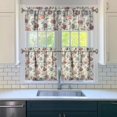 thumbnail image 3 of Floral Rustic Curtains 24 Inch - 3 Panel Boho Farmhouse Set with Vintage Botanical Design, Rod Pocket Window Treatment, 3 of 6