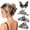 #D, variant on Skull Clip 4-Piece Halloween Zinc Alloy Hair Claw Clips Set for Styling | Seasonal Costume Accessory, Bun Accent for Updos, Half-Up Hairstyle Detail