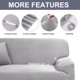 thumbnail image 5 of Cubierta de sofá en Forma de L uxcell gris para 1 2 3 plazas con Almohada, 5 of 10