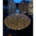 thumbnail image 2 of Esschert Design Oval Paisley LED Lighted Bazaar Lantern - 16.5" - Taupe Brown, 2 of 2