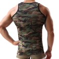 thumbnail image 4 of Camiseta interior sin mangas de camuflaje para hombre Fitness Sport Tank Stretch Slim Fit Top _ad, 4 of 5