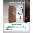 thumbnail image 4 of Cartera MagSafe ESR con Find My, soporte para 5 tarjetas, RFID, marrón, 4 of 9