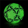thumbnail image 3 of Soidarity Fútbol reflectante noche brillante interior oficial luminoso Soccers PU resistente a los deslizamientos fluorescente pelotas de entrenamiento Ropa Deportiva, Zapatos Soidarity OD014095-00, 3 of 6