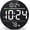 White, variant on Digital Wall Clock with Large LED Display, Date, Temperature, Auto-Brightness | Small [PLUG-IN] Clock | Modern Electric Wall Clock for Bedroom, Classroom, Living Room, Home, Office, Farmhouse – Green