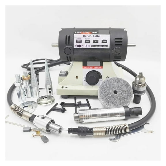 800W High-Power Bench Grinder, Electric Eoodworking Jade Carving Polishing Machine Grinder 0.3-4mm Flexible Shaft Handle ,Powerhouse Performance