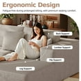 thumbnail image 4 of DILORA Sectional Boneless Cloud Sofa,Modern Modular L-shape Couch for living room,Corduroy Convertible Sponge Sleeper Sofas(Camel,Right Chaise)108'', 4 of 9