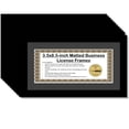 thumbnail image 1 of CreativePF [5.5x10.5bk] Business License Frame 3.5 by 8.5-inch Self Standing Easel with Wall Hanger for More Versatility (Black Mat - Black Frame, 12), 1 of 7