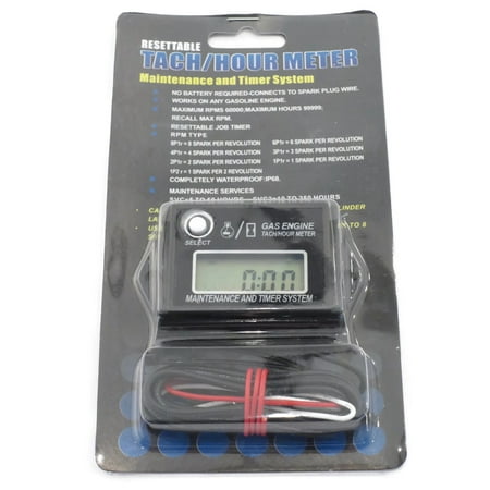 Digital Tachometer / Hour Meter for Golf Carts, ATV's, Motorcycles & Dirt Bikes! by The ROP