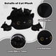 thumbnail image 2 of Animal de peluche SQEQE, gato negro, mami, con 4 bebés, gato en la barriga, 2 of 9