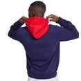 thumbnail image 2 of Polo Ralph Lauren Logo Colorblock Double-Knit Hoodie Sweatshirt (Navy, Medium), 2 of 5