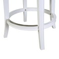 thumbnail image 5 of New Ridge Home Goods 26" Counter-Height Bar Stool, White Wood with Gray Faux Leather Seat and Back, 5 of 8