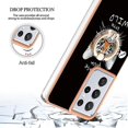 thumbnail image 4 of For Samsung Galaxy S21 Ultra 5g Electroplating Dual-side Imd Phone Case With Ring Holder(smile), 4 of 5
