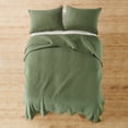 thumbnail image 3 of Set de edredón Levtex Home, punto de cruz, color verde bosque, tamaño king, 3 of 7