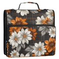 thumbnail image 5 of FORMRS Zipper Binder with Shoulder Strap 2-inch Ring 500 Sheet Capacity File Bag, Black Plaid Floral, 5 of 5