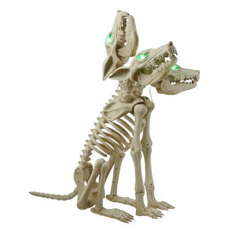 Halloween Animated Three-Headed Wolf Skeleton  30   by Way To Celebrate
