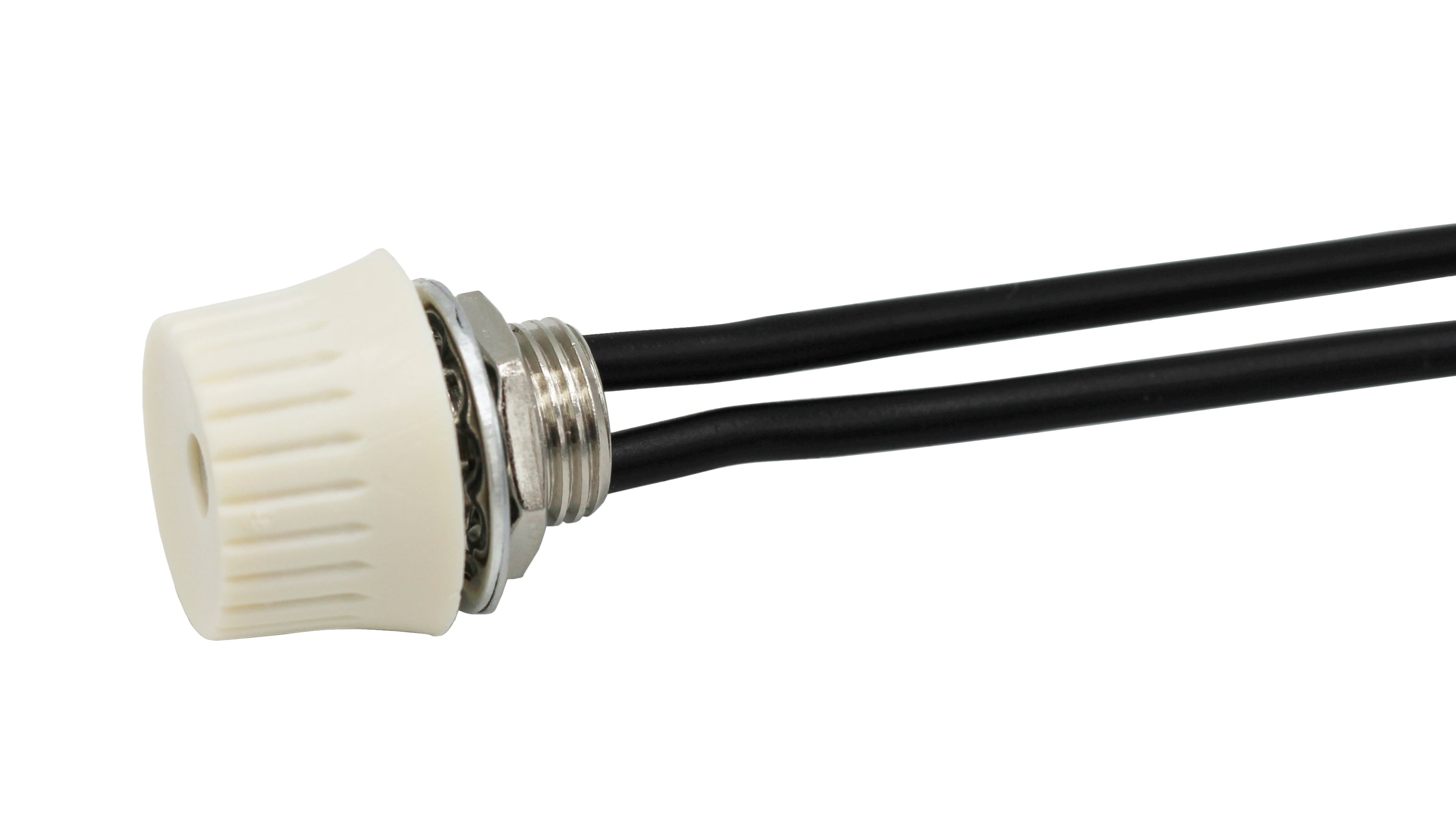 Creative Hobbies 5-Pack Rotary Style On/Off Canopy Light Switch, Lamp Switch, 3/1A at 125/250V, Metal Bushing, 6-Inch Wire Leads | Ideal for Lamp Repair & DIY Projects