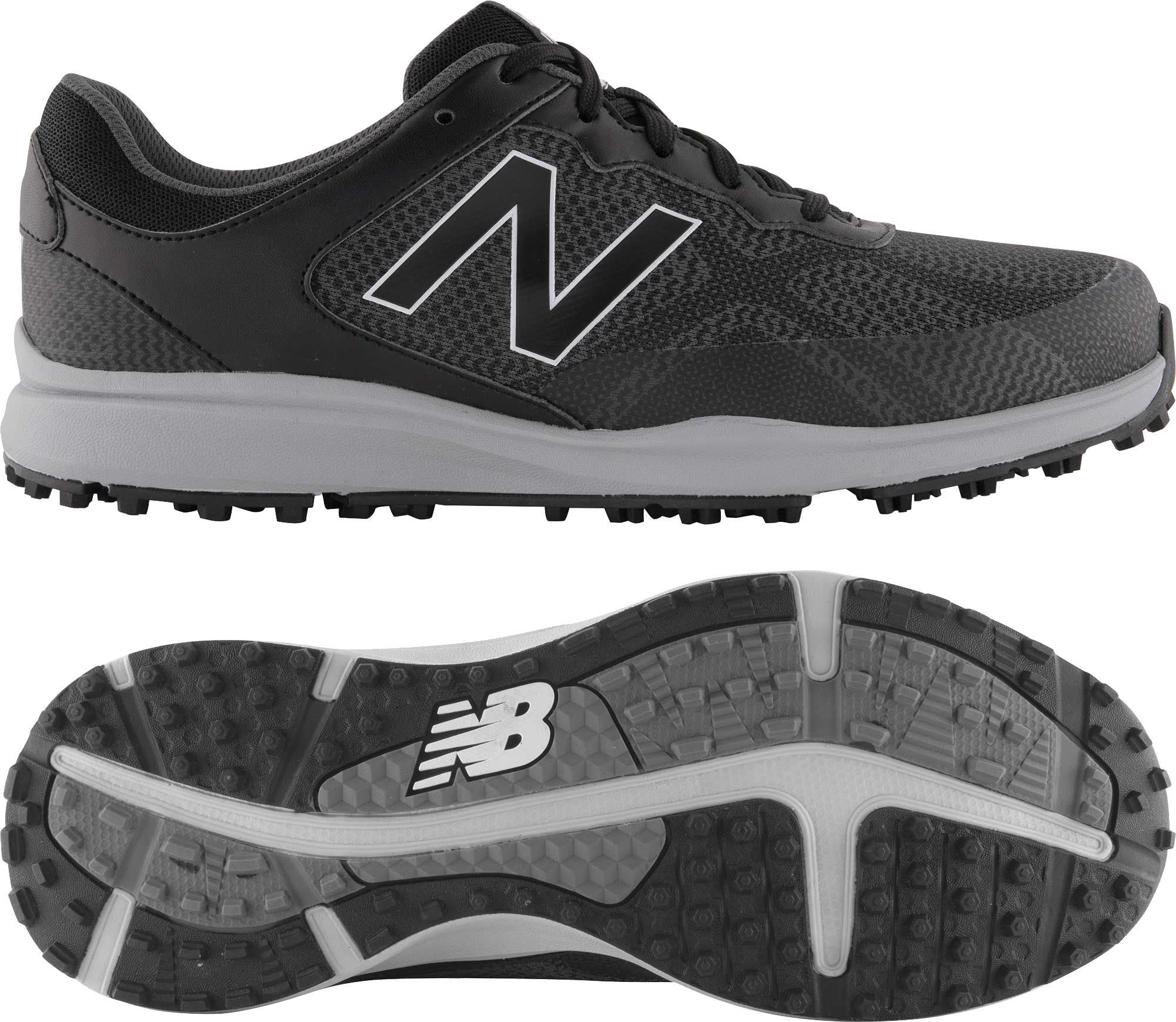 new balance black golf shoes