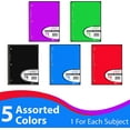 thumbnail image 6 of VEEBOOST 5 Color Assortment Ruled Spiral Notebook, 48, 6 of 6