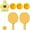 Jaune, variante sur JWshufel Ensemble Portable d'Entraîneur de Tennis de Table Suspendu Intérieur pour Sports d'Enfants, Exercice Familial, Entraînement des Muscles des Yeux, Auto-Entraînement, Pratique de Ping, Convient à Tous les Âges