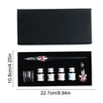 thumbnail image 3 of Btomtd Flower Glass Pen Set Include Multiple 20ml Ink Bottles Pen Rack Brush Washing Cup With Crystal Glass Ideal Gift For Birthday Festival, 3 of 7