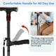 thumbnail image 4 of Bastón para caminar para hombres y mujeres con alarma, luz LED y mango plegable, plegable, ajustable, ligero y autoportante para personas mayores y adultos., 4 of 5