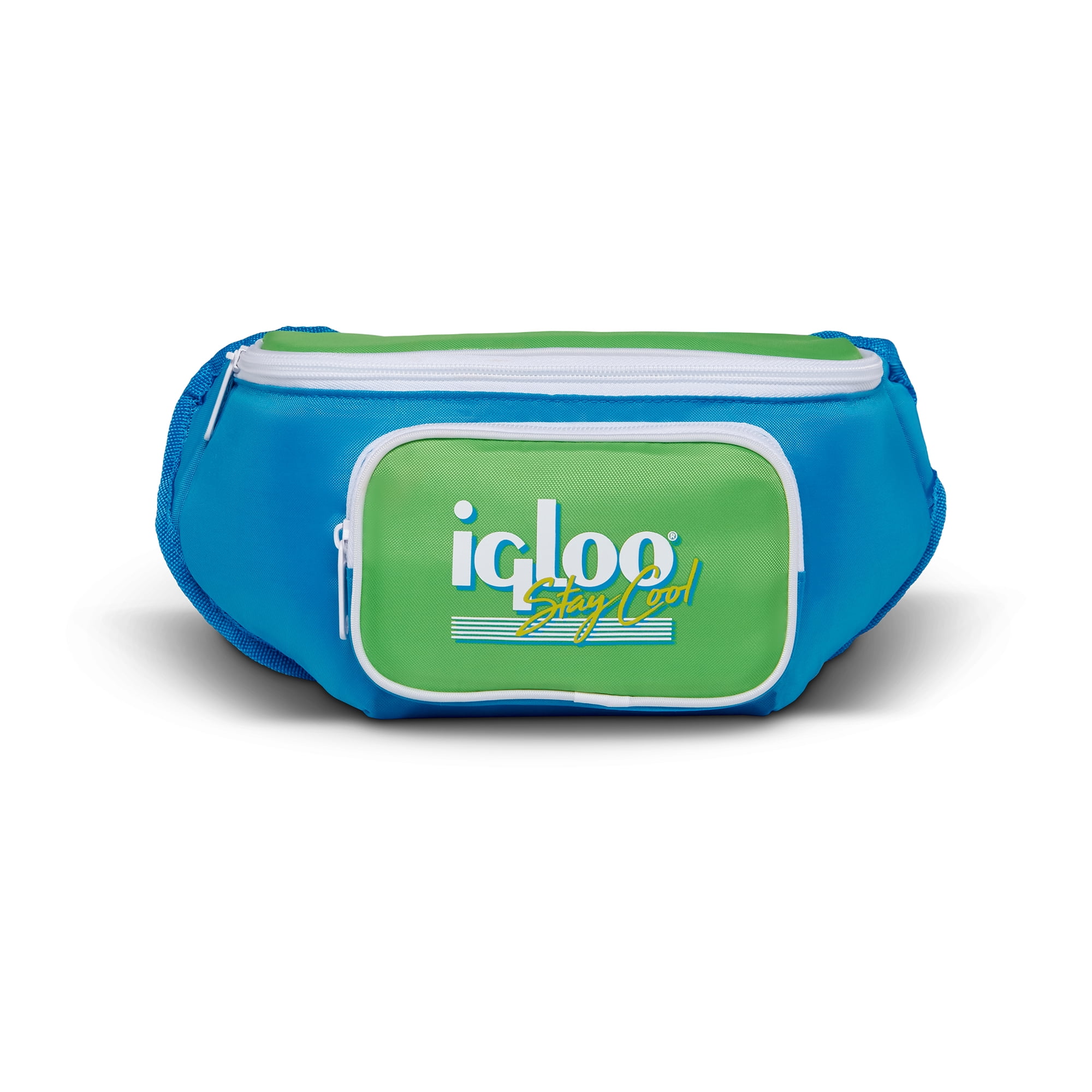 Igloo 90s Retro Collection Fanny Pack Portable Cooler, Fiesta Blue