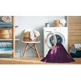 thumbnail image 2 of Ahgly Tapis Rond Lavable en Machine Intérieur Transitionnel Lys Violet, 6 Pieds Rond, 2 of 7