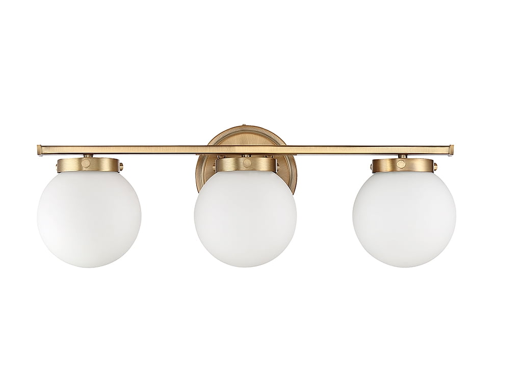 Trade Winds Antoinette 3-Light 24" Bathroom Vanity Light in Natural Brass