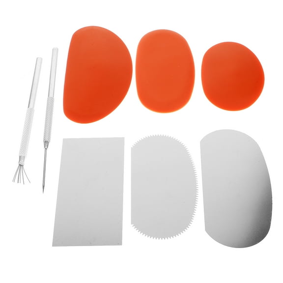 Clay Tool Pottery Tools and Supplies Kit Set Modeling Plastic Metal