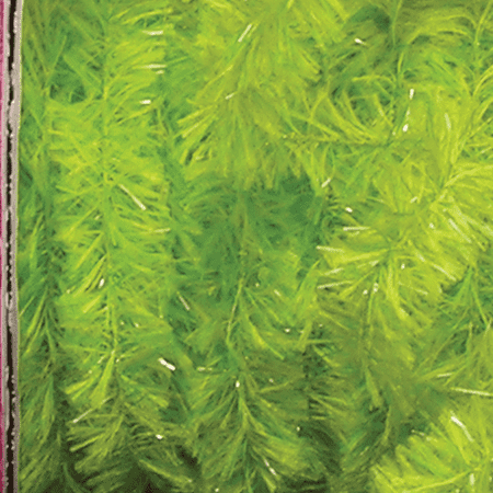 - Fresh Lime Green Fuzzy Boa Wired Polyester & Nylon Decorative Ribbon .75