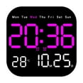 thumbnail image 1 of Reloj despertador Digital LED Billuyoard de pared con Control remoto Rojo, 1 of 6