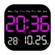 thumbnail image 1 of Advancent Reloj despertador LED de pared para sala de estar, temperatura Digital, estilo único, reloj de electrónico, relojes de pared Decoración del hogar Rojo, 1 of 6
